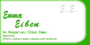 emma eiben business card